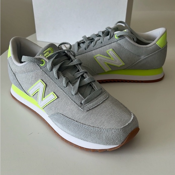 New Balance 501 v1 Women's Sneakers in Gray and Neon Yellow sz 8.5 - Picture 8 of 11